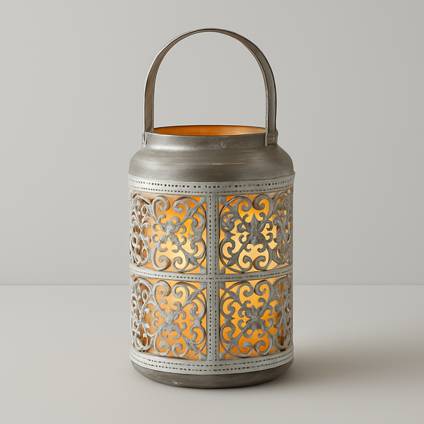 Duo de Bougeoirs Antique en Métal – Ambiance Charme