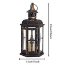 Scandinavian Metal & Glass Lantern