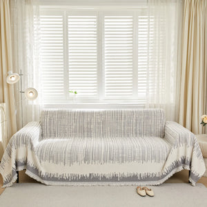 Jeté de Canapé Épais "Lignes Élégantes" – Un Style Intemporel.