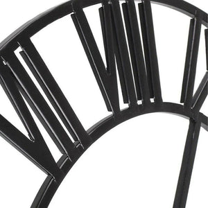 Wandklok in smeedijzeren design – Gesculpteerde Romeinse cijfers 40 cm
