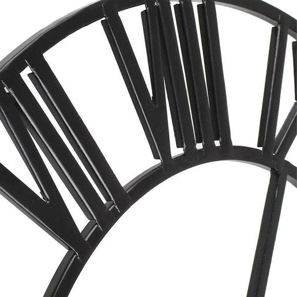 Wandklok in smeedijzeren design – Gesculpteerde Romeinse cijfers 40 cm
