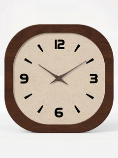 Square Wood-Effect Wall Clock Noma